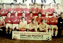 Der Stolz der ganzen Stadt: Die Betriebsfuballmannschaft des KKW Greifswald. Foto: EWN