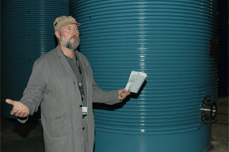 Rainer Pridl, verantwortlich fr Halle 8: Ich vertraue dieser Technik. (Foto: Josephine Landertinger)